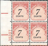 US J95a Postage Dues XF Mint NH Plate Block cv $7,500