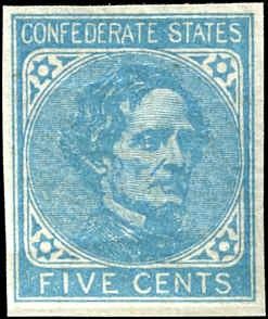 US Back Of Book - Confederate States of America 6 VF - XF NH
