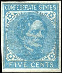 US Back Of Book - Confederate States of America 6 VF - XF NH