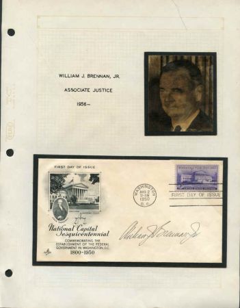 US 991 Autographed Supreme Court Justice Collection