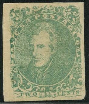 US Back Of Book - Confederate States of America 3 VF - XF/OG, tiny thin spot cv $1,250