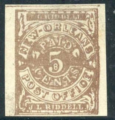US Back Of Book - Confederate States of America 62X3 Postmaster Provisionals 2 Cent New Orleans brown, XF unused