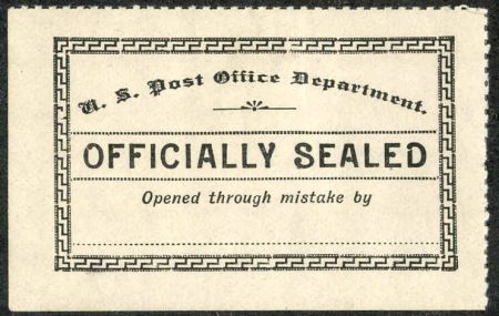 US LOX11f Post Office Seal VF H