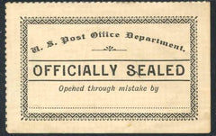 US LOX8 Post Office Seal LH Glazed Gum - Rare! cv $100