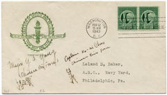 US 908 Autographed Cover, Major Yang, Capt. Ko-Mi Chao