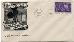 US 926 Autographed Cover, Veronica Lake