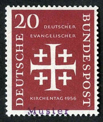 Germany 1956 745 Specimen Ovpt - Evangelical Synod