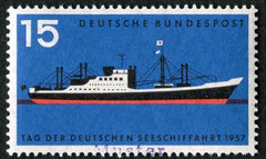 Germany 1957 767 Specimen Ovpt - Merchant Marine Day, Freighter