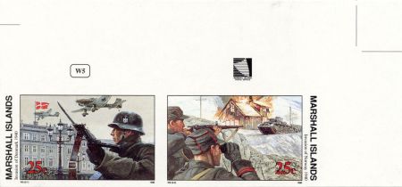 Marshall Is. 246 - 247 Imperf, Invasion Norway/Denmark