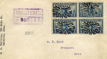 US California, Los Angeles 650 block Fancy Cancel Cover