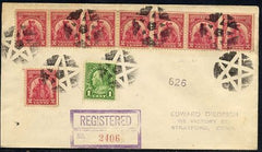 US California, Monrovia 657 Fancy Cancel Cover, Star