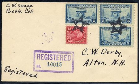 US Colorado, Pueblo 634, 650 Fancy Cancel Cover, Star
