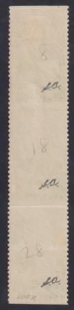 US 740a Error LH Strip of 3 - Horizontal Imperf - Signed "SA" Spencer Andreson
