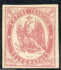 France Telegraph 1868 Yv 1 VF - XF H