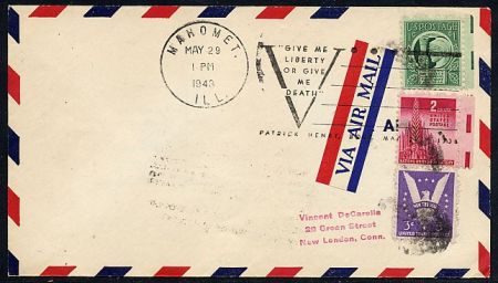 US Illinois, Mahomet 907 - 908 Fancy Cancel Cover