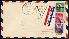 US Illinois, Mahomet 907 - 908 Fancy Cancel Cover