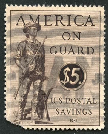 US PS15 Savings Stamp with Masillion, OH postal roller cancel Fine / MF