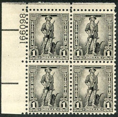 US S4 Savings Stamp F - VF NH Plate Number Block