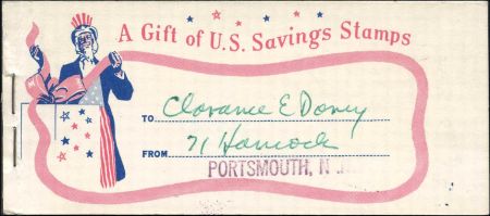 US S6a Savings Stamp F - VF NH - 2 pane unexploded booklet - Scarce! cv $150