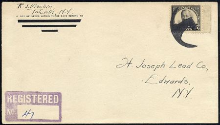 US New York, Talcville 623 Fancy Cancel Cover, Hobby Horse