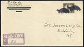 US New York, Talcville 623 Fancy Cancel Cover, Turtles