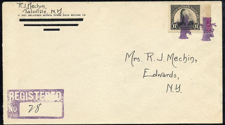 US New York, Talcville 623 Fancy Cancel Cover, Uncle Sam