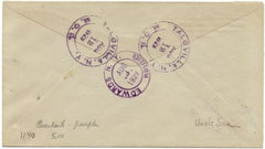 US New York, Talcville 623 Fancy Cancel Cover, Uncle Sam