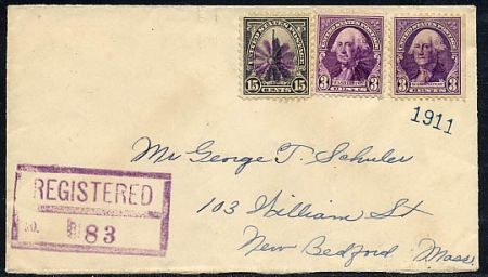 US Massachusetts, Dennis Port 696, 720 Fancy cancel Cover