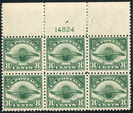 US C4 Airmail NH F- VF Plate Block