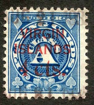 US RFV3 Used F - VF DWL Virgin Islands