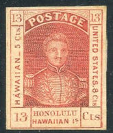 US Hawaii 006 Possessions VF - XF H Full OG APS Cert - Pos 12