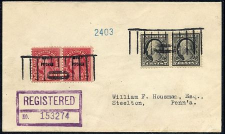 US New Jersey, Hoboken 507, 646 Fancy Cancel Cover, Picket Fence