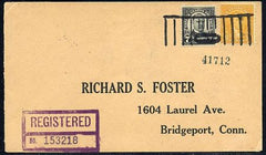 US New Jersey, Hoboken 639, 642 Fancy Cancel Cover, Picket fence