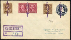 US Indiana, Schererville 599, 636, U443 Fancy Cancel Cover