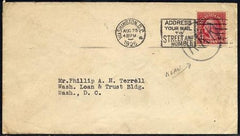 US Washington DC 599 Fancy Cancel Cover