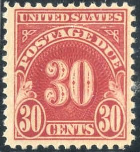 US J75 Postage Dues F - VF NH