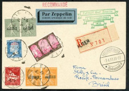 Algeria 1933 2nd South American Flight