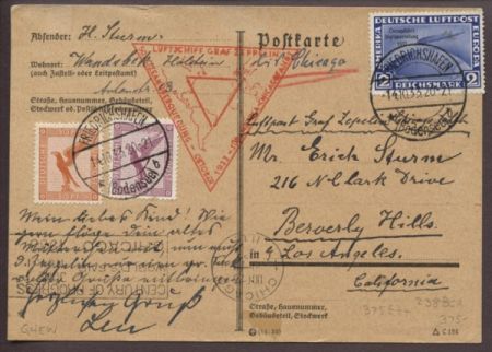 Germany 1933 C44 on Chicago flight to US S.238Bca