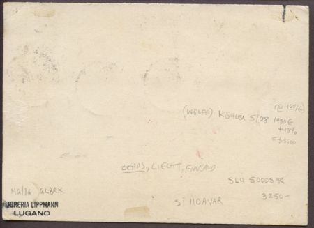 Finland / Liechtenstein 1931 dual franking on Vaduz flight