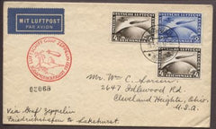 Germany 1930 Pan Am flight to Lakehurst S.57N with C38 - C39