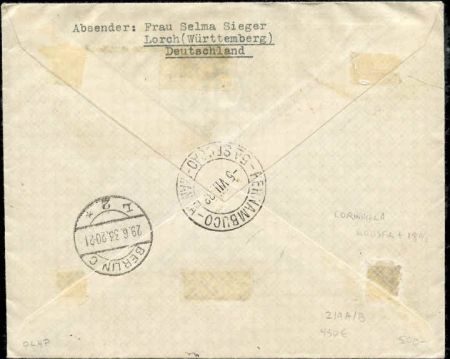 Bulgaria 1933 3rd South American Flight S.219B