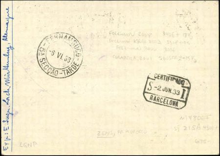 French Morocco 1933 2nd South American Flight