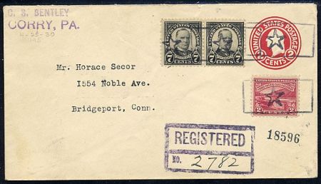 US Pennsylvania, Corry 639, 681, U429  Fancy Cancel Cover, Star