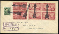 US Pennsylvania, Corry 649, 654  Fancy Cancel Cover, Arrow
