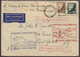 Germany 1935 Double Catapult, Europa & Bremen on Bremen Envelope