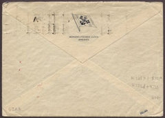 Germany 1935 Double Catapult, Europa & Bremen on Bremen Envelope