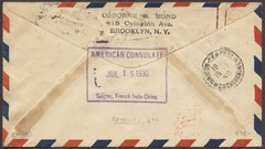 US 1930 Scott 556, 558, 562 Bremen Catapult Indochina