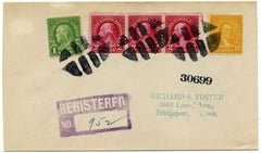 US Pennsylvania, Sharpsville 599, 632, 642 Fancy Cancel Cover, Oval grid