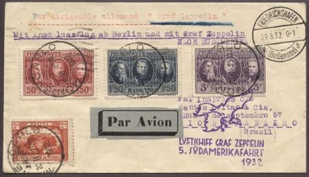 Monaco 1932 5th SA Flight to Brazil S.171Aa