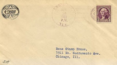 US Texas, Easterly 720 Fancy Cancel Cover, Easter Egg